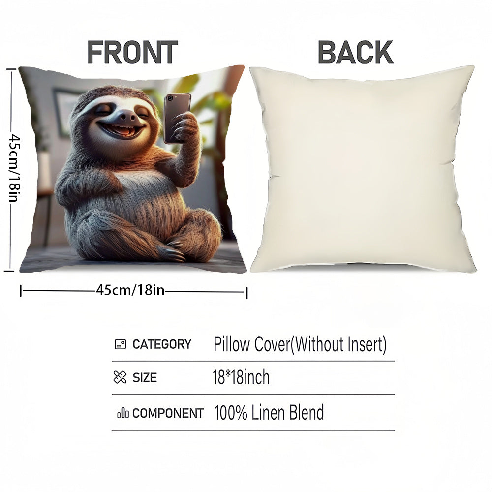 Adorable Sloth Cushion Cover