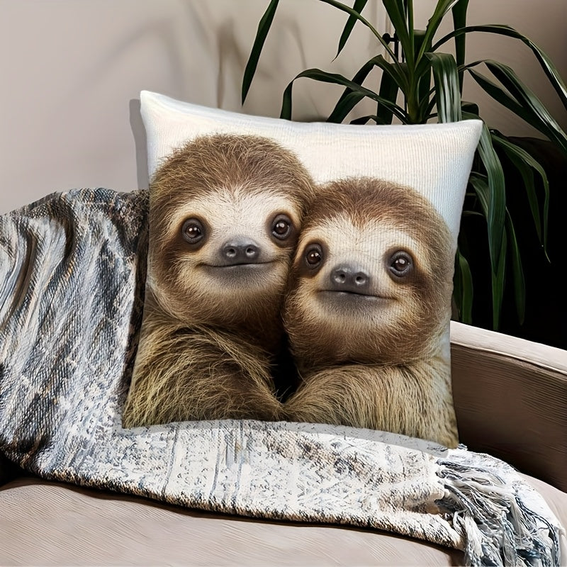 Cute Sloth Cushion Cover