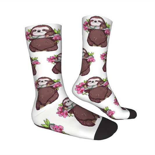 Happy Sloth Crew Socks