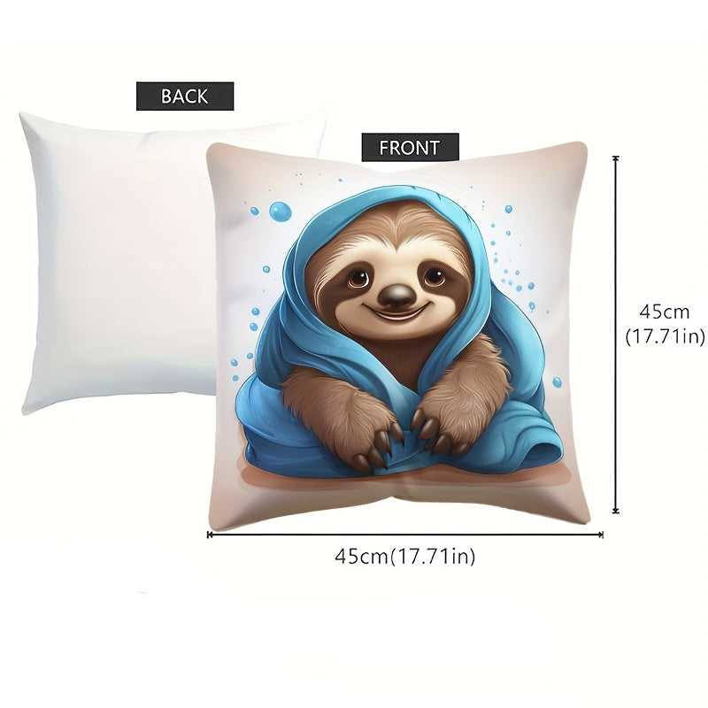 Cartoon Sloth Cushion Cover