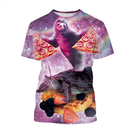 Sloth & Turtle Galaxy T-Shirt
