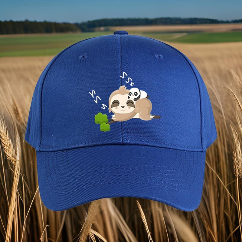 Adjustable Sloth Sleeping Baseball Cap