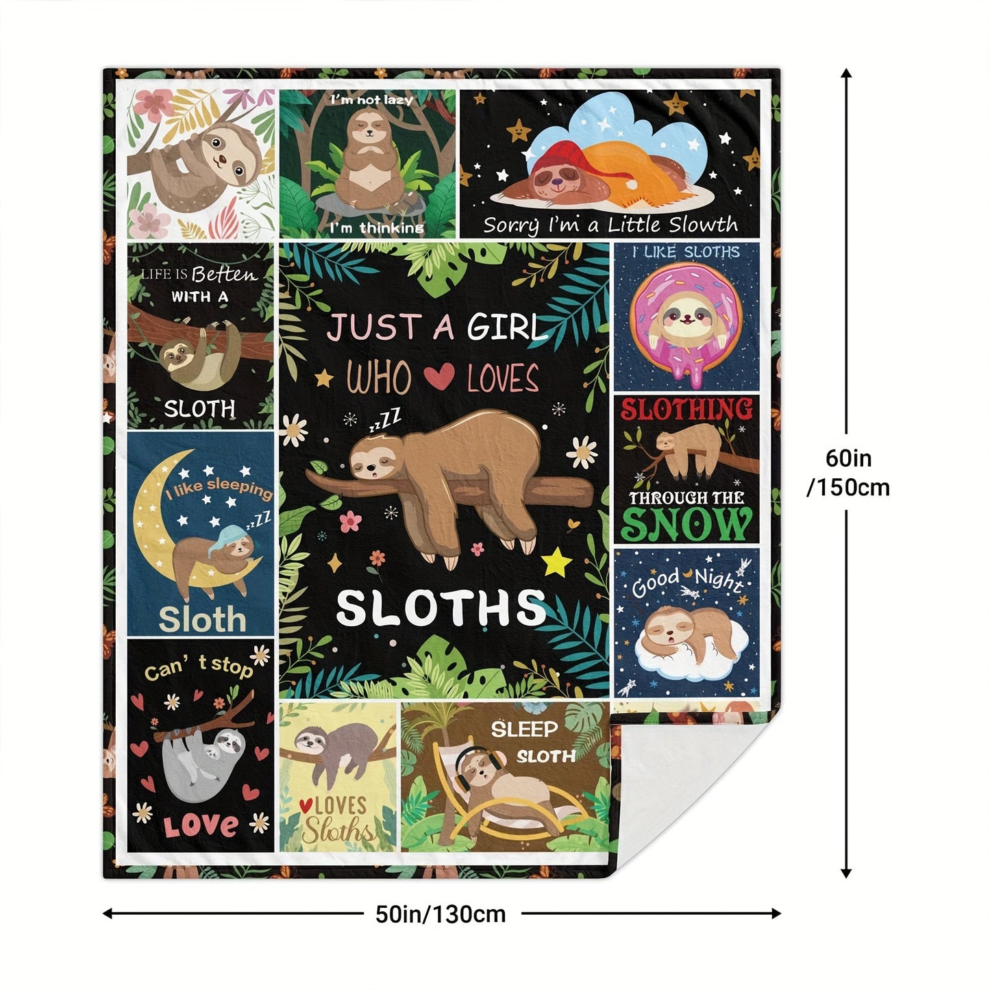 Sloth Themed Blanket