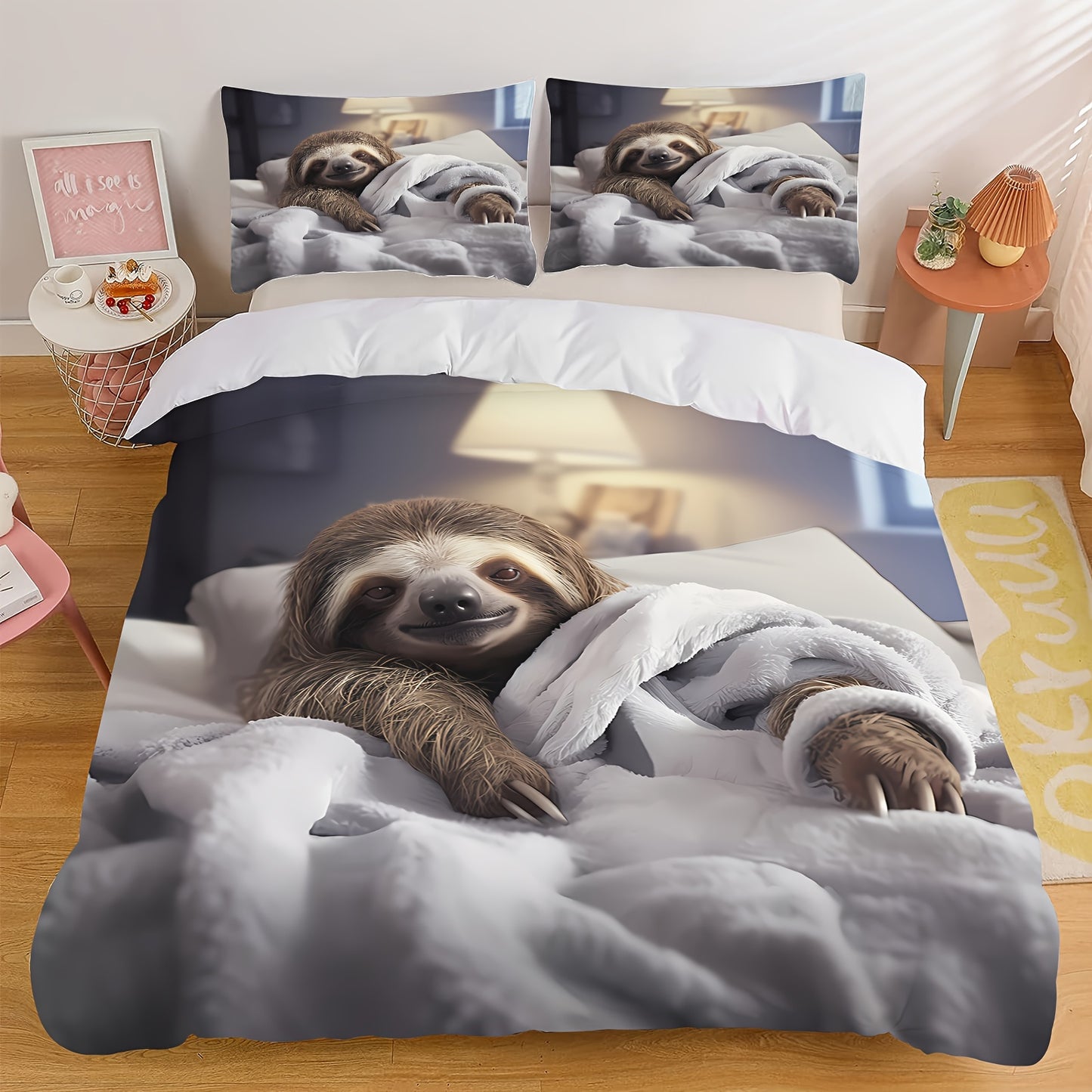 Cute and Cozy Sloth Bedding Set