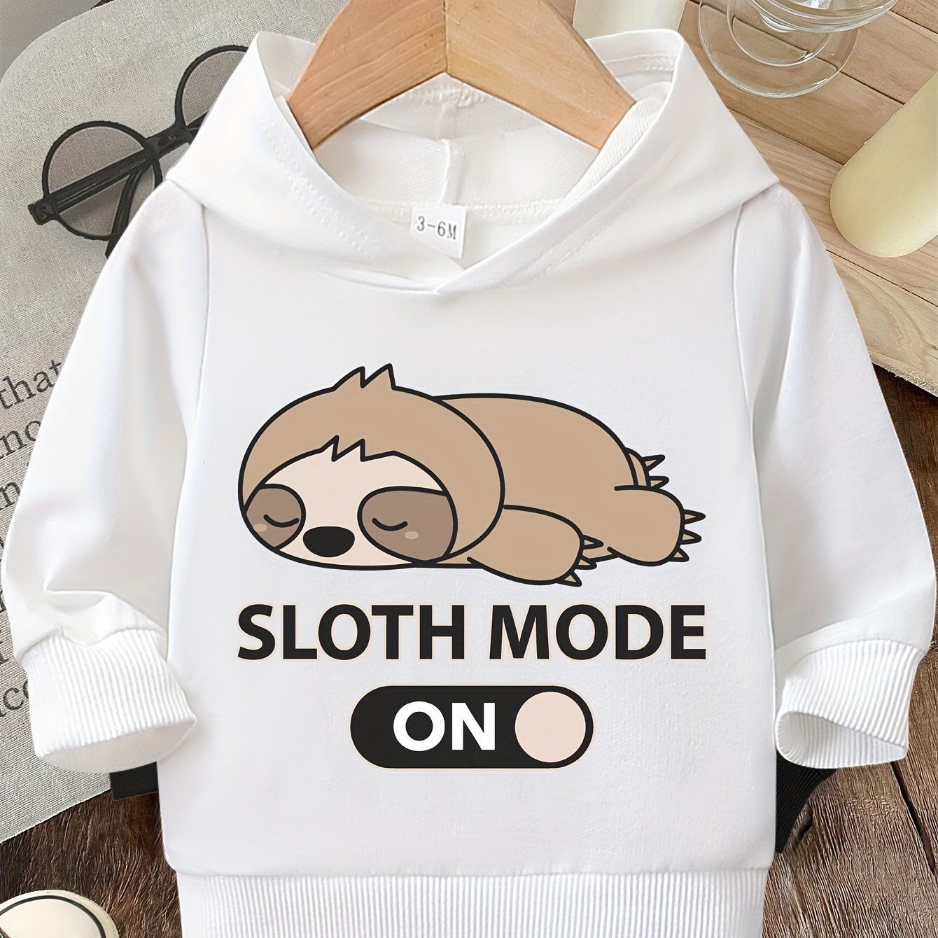 Sloth Mode On, Cute Hoodie