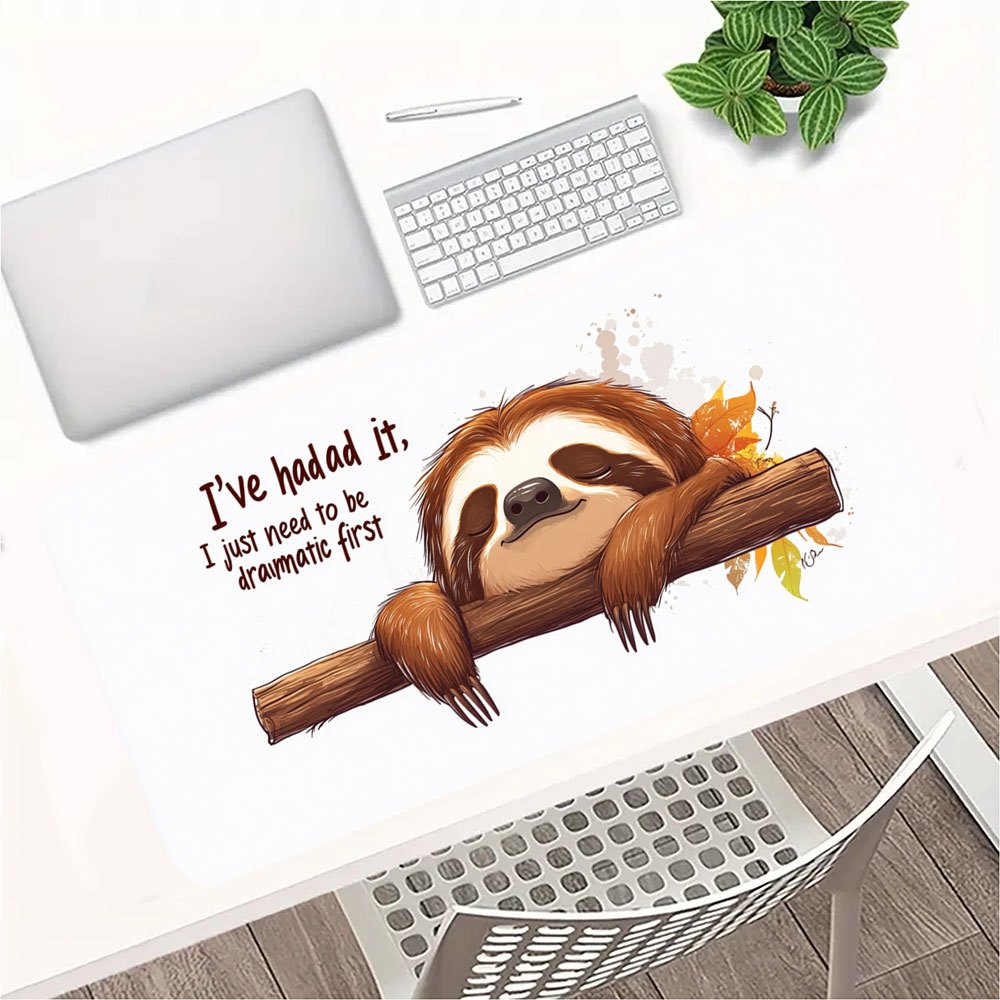 Large Sloth Desk Mat