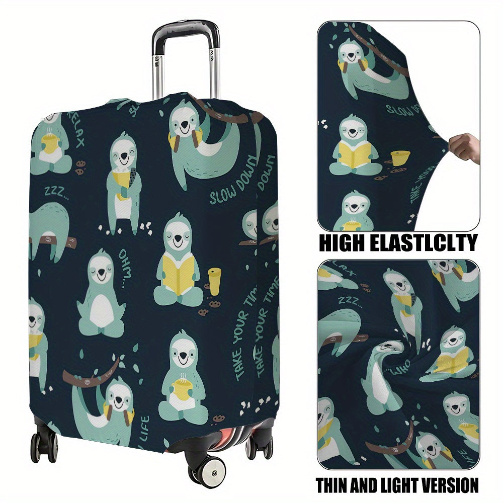 Sloth Pattern Suitcase Cover