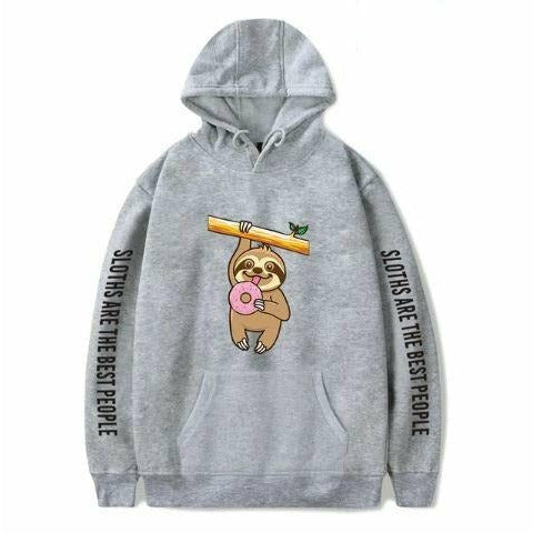 Hold On Donut Hoodie - Sloth Gift shop