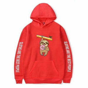 Hold On Donut Hoodie - Sloth Gift shop