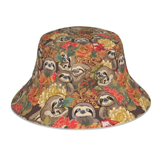 Autumn Sloth Bucket Hat