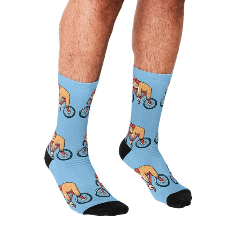 Bicycle Sloth Socks