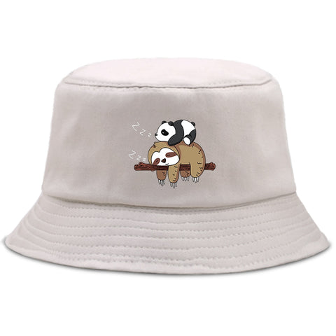 Image of Lazy Panda And Sloth Bucket Hat