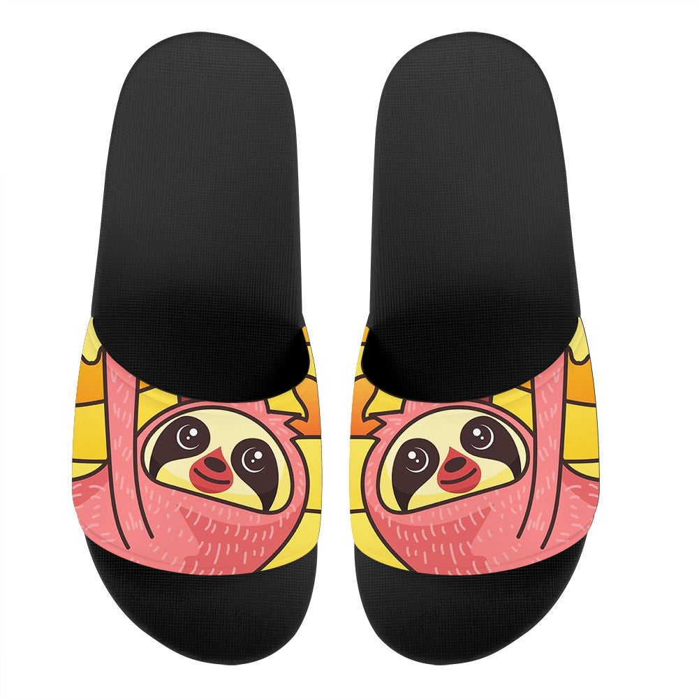 Pinky Sloth Flip Flops