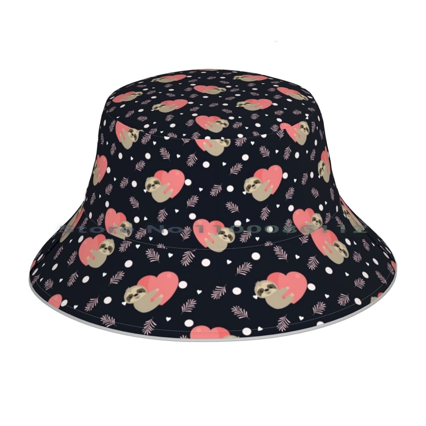 Pink Sloth Bucket Hat