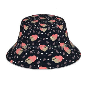 Pink Sloth Bucket Hat