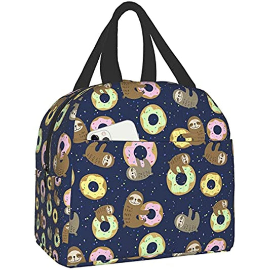 Donut Sloth Lunch Bag