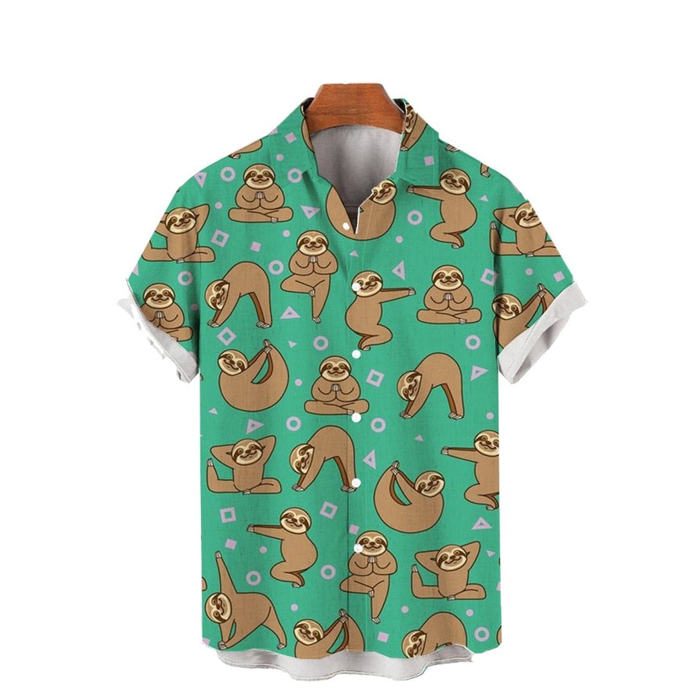 Greeny Sloth Polo Shirt