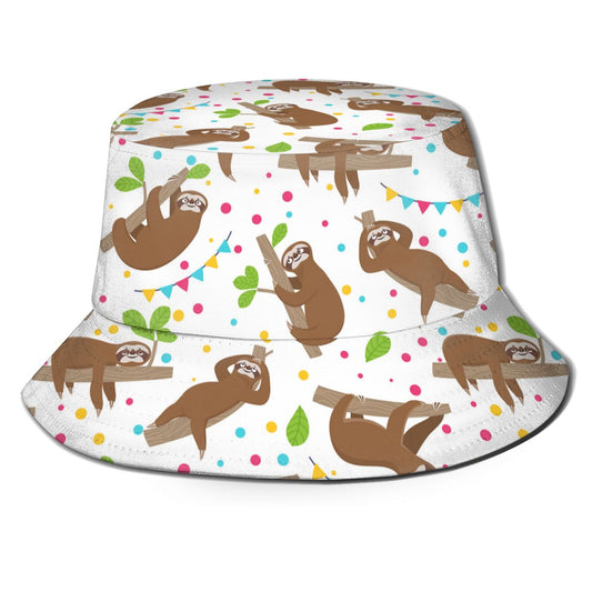 Sloth Home Bucket Hat