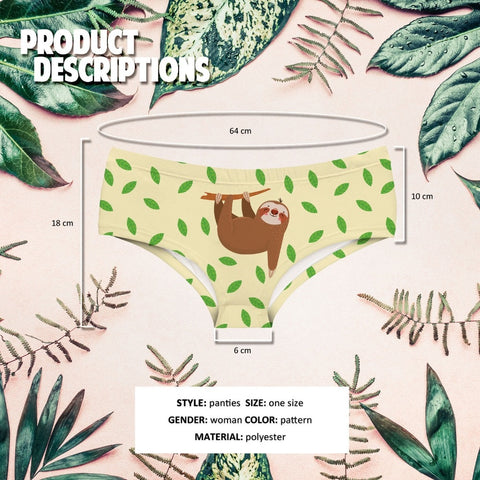 Image of Leafy Underwear - Sloth Gift shop