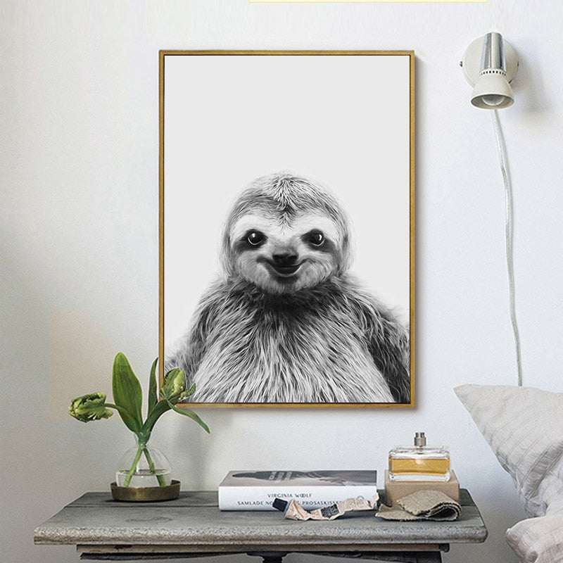 Chubby Sloth Poster - Sloth Gift shop