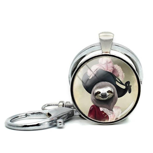 Pirate Sloth Keyring - Sloth Gift shop