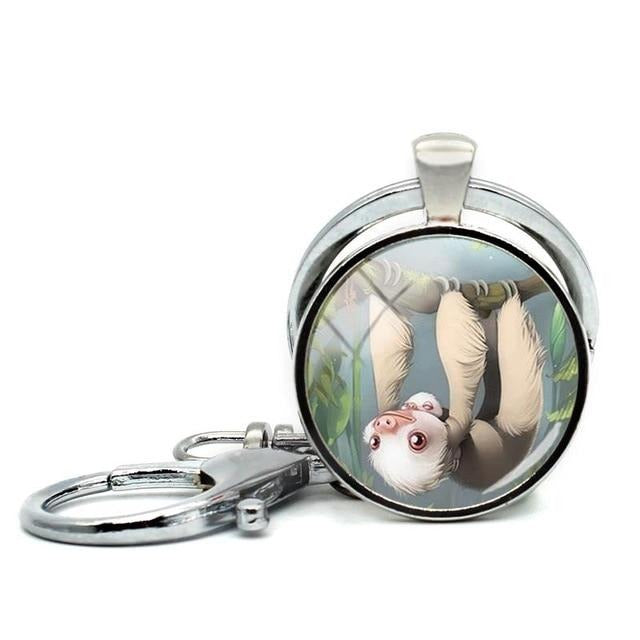 Upside Down Keyring - Sloth Gift shop