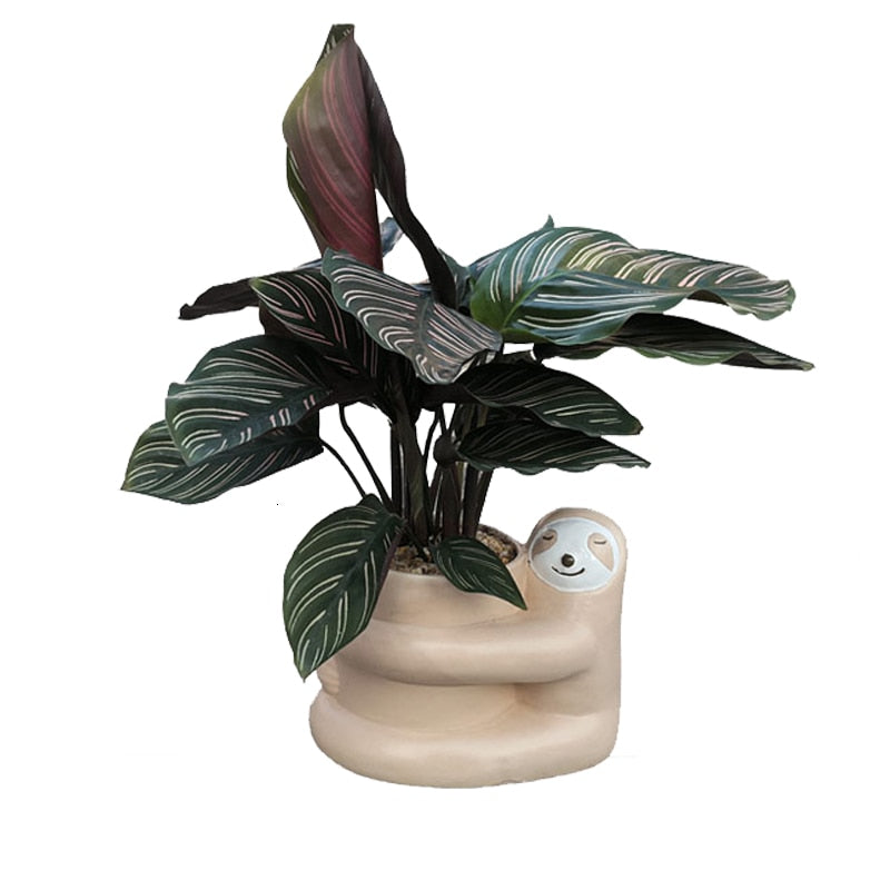 Hugger Sloth Flowerpot - Sloth Gift shop