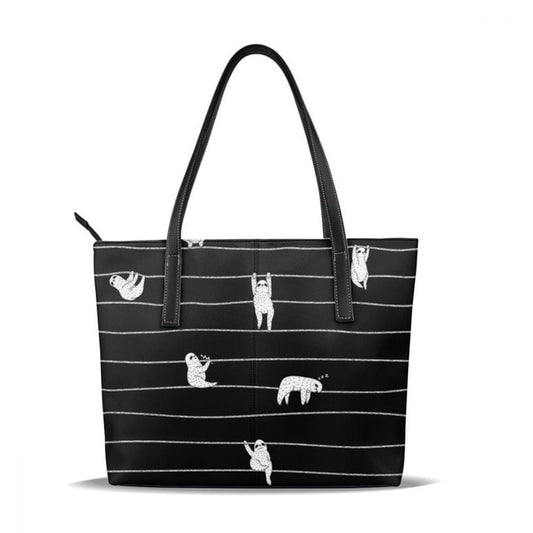 Linear Sloth Handle Bag