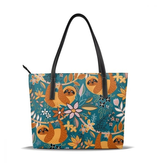 Orange Sloth Handle Bag