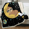 Moon Sloth Lover Blanket - Sloth Gift shop