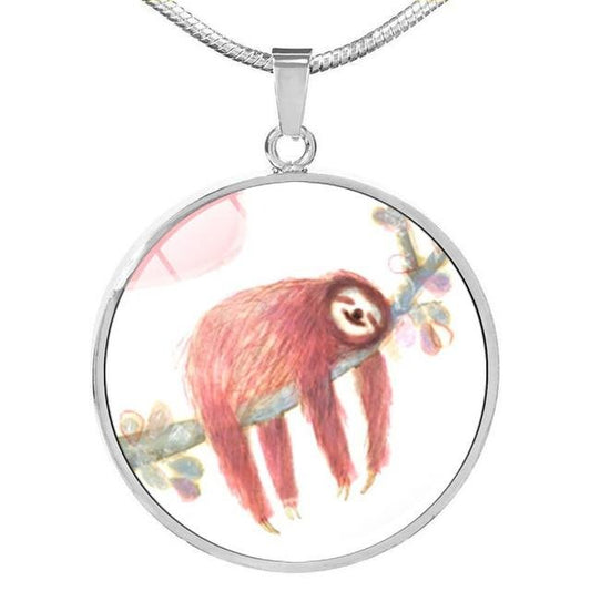 I am Tired Necklace - Sloth Gift shop