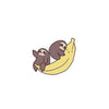 Banana Hugging Sloth Pin Badge