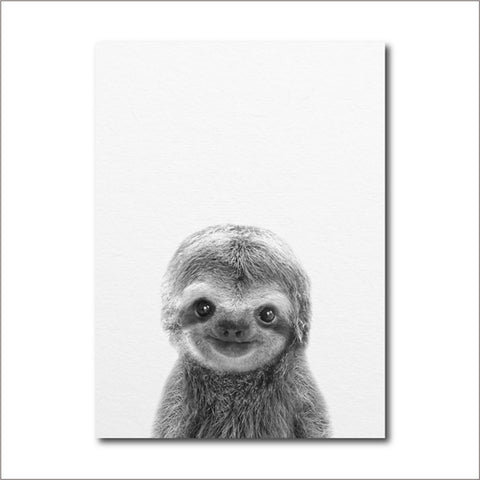 Image of Cute Baby Sloth Poster - Sloth Gift shop