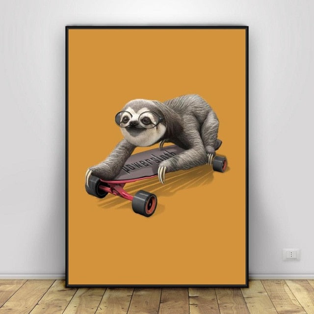 Power Sloth Poster - Sloth Gift shop
