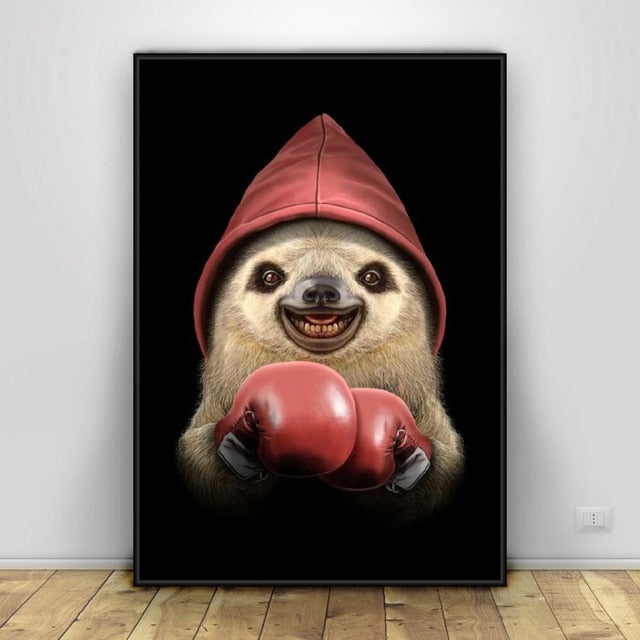 Mr. Sloth Boxer Poster - Sloth Gift shop
