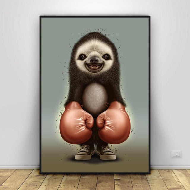 Sloth the Boxer Poster - Sloth Gift shop