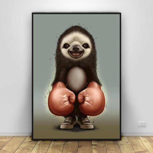 Sloth the Boxer Poster - Sloth Gift shop