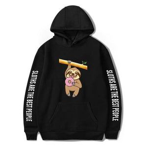 Hold On Donut Hoodie - Sloth Gift shop