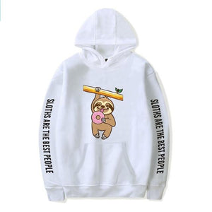 Hold On Donut Hoodie - Sloth Gift shop