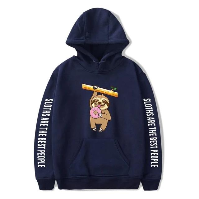 Hold On Donut Hoodie - Sloth Gift shop