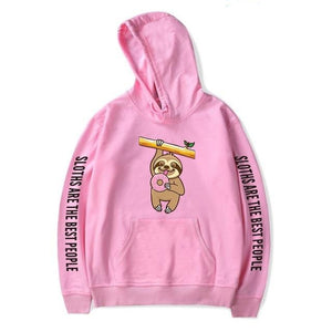 Hold On Donut Hoodie - Sloth Gift shop