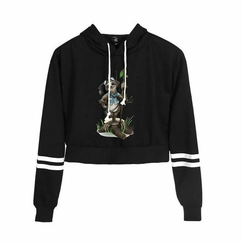 Image of Sloth The Pilot Cropped Pullover - Sloth Gift shop