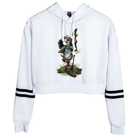 Image of Sloth The Pilot Cropped Pullover - Sloth Gift shop