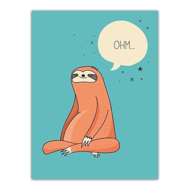 O.M Sloth Poster - Sloth Gift shop