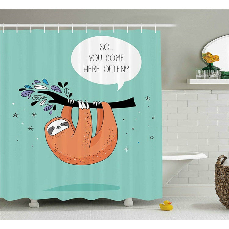 Come Here Often Shower Curtain - Sloth Gift shop