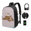 Cow and Sloth Travel Backpack - Sloth Gift shop