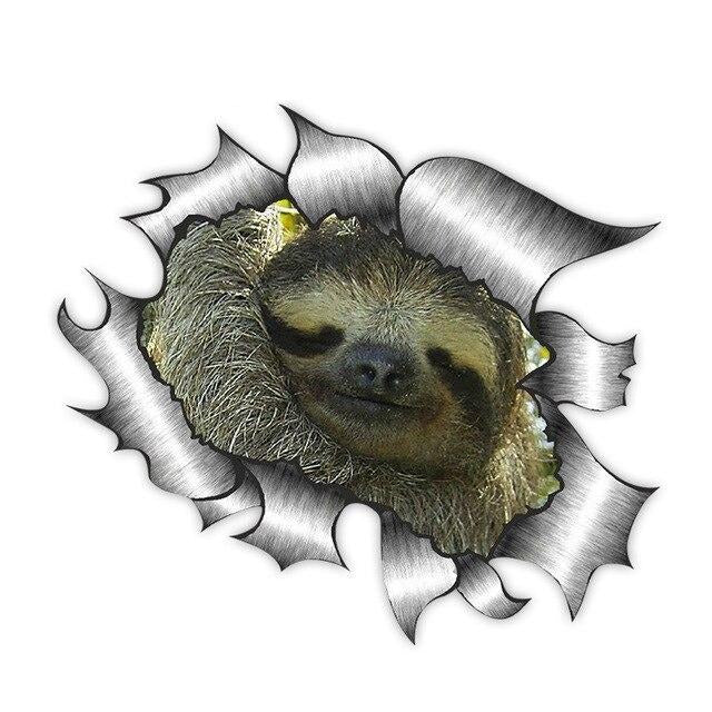 Sloth Torn Sticker - Sloth Gift shop