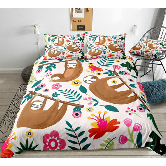 Lovely Sloth Bedding Set