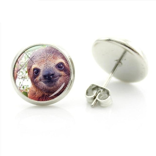 Close Up Sloth Earrings - Sloth Gift shop