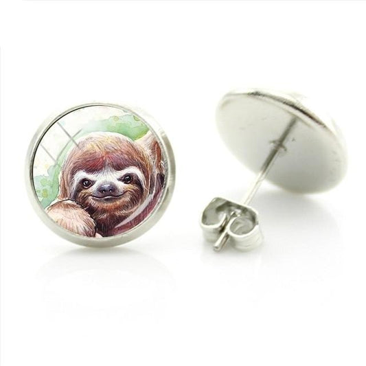 Fierce Sloth Earrings - Sloth Gift shop